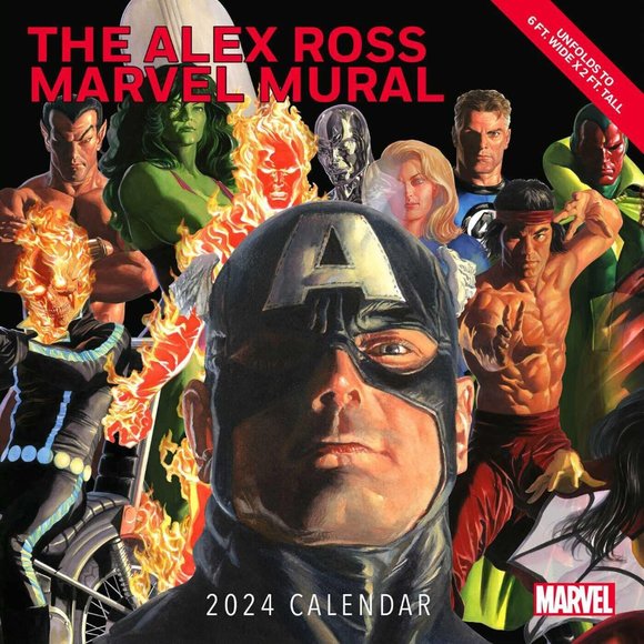 Harry Abrams Office Harry Abrams Alex Ross Marvel Mural 224 2 X 12